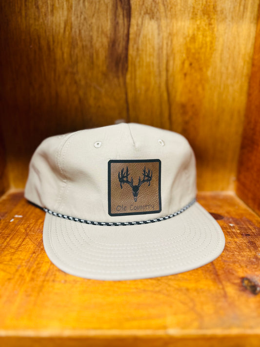Ga Bone Rope Hat Tan