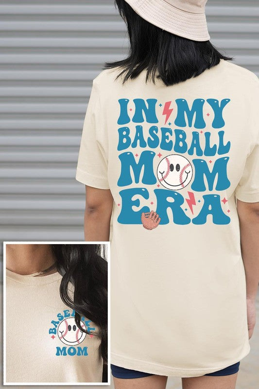 In My Baseball Mom Era Front Back Graphic T Shirts