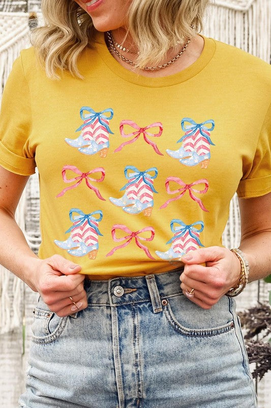Coquette 4th Of July Patriotic Graphic T Shirts