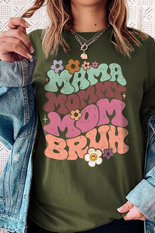 Mama Mommy Mom Bruh Mothers Day Graphic T Shirts
